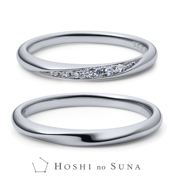 星の砂結婚指輪アリエルメーカー画像