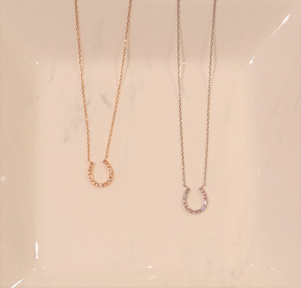 シンプルなホースシューネックレスの写真