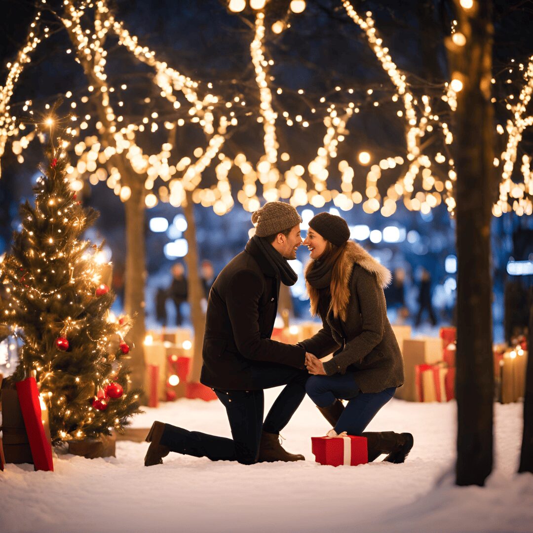 イルミネーションプロポーズ