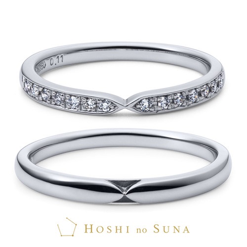 星の砂結婚指輪アルビレオ