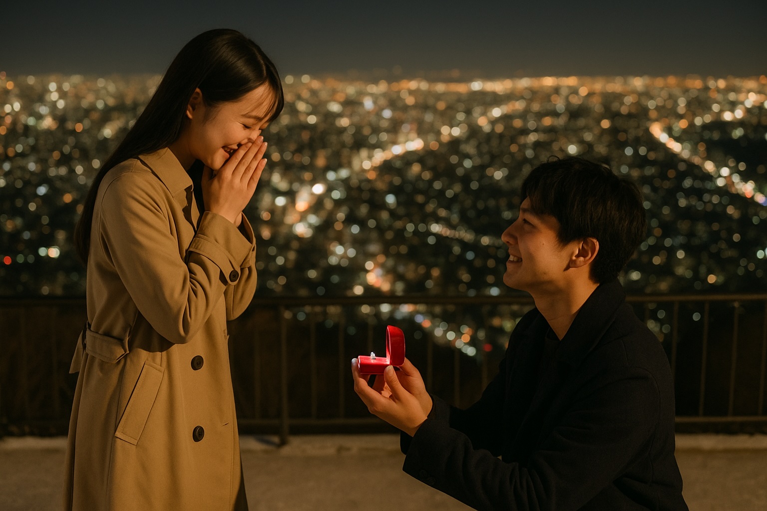 夜景プロポーズ